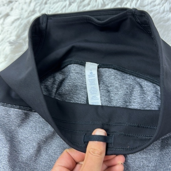 Lululemon Train Times Crop (17") Heathered Black / Black - Picture 7 of 7